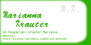 marianna krauter business card